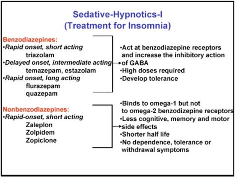 the effects of sedative-hypnotics are similar to